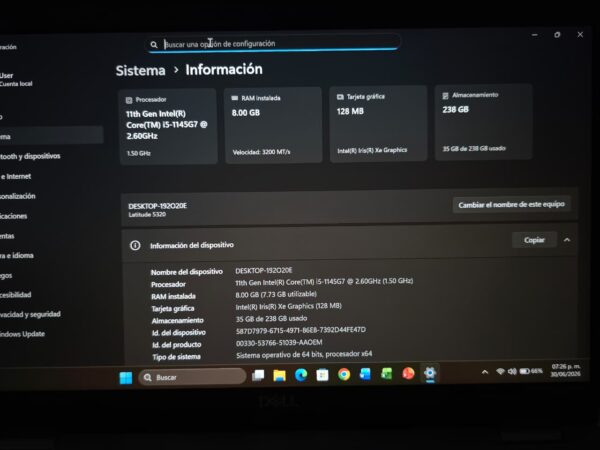 Laptop Dell Latitude 5320